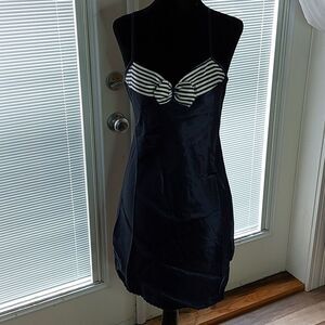 Vintage Petra Fashion navy night gown sz. S